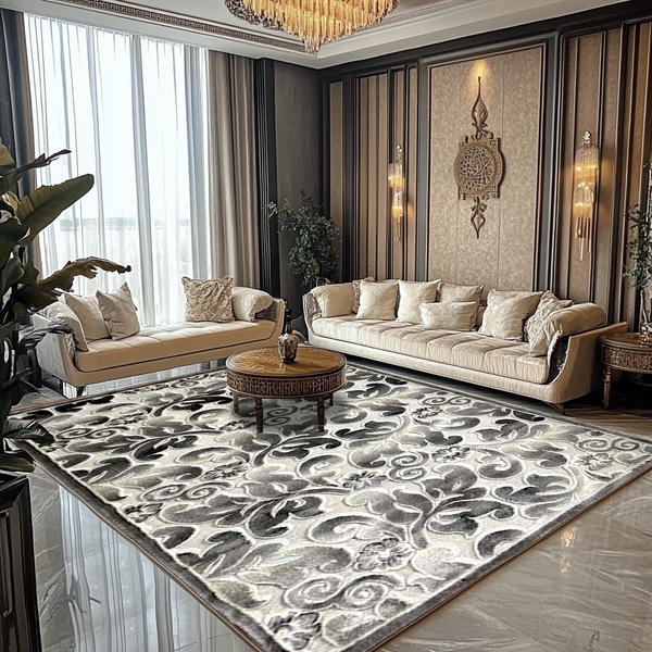 Covor Tuana Frunze Grey